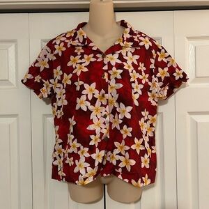 Royal Hawaiian Creations Floral Button Down Shirt